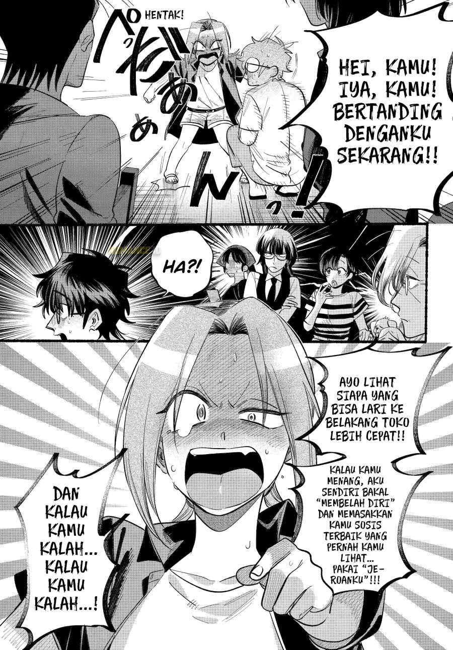 A Story About Smoking at the Back of the Supermarket (Super no Ura de Yani Suu Futari) Chapter 43 Bahasa Indonesia