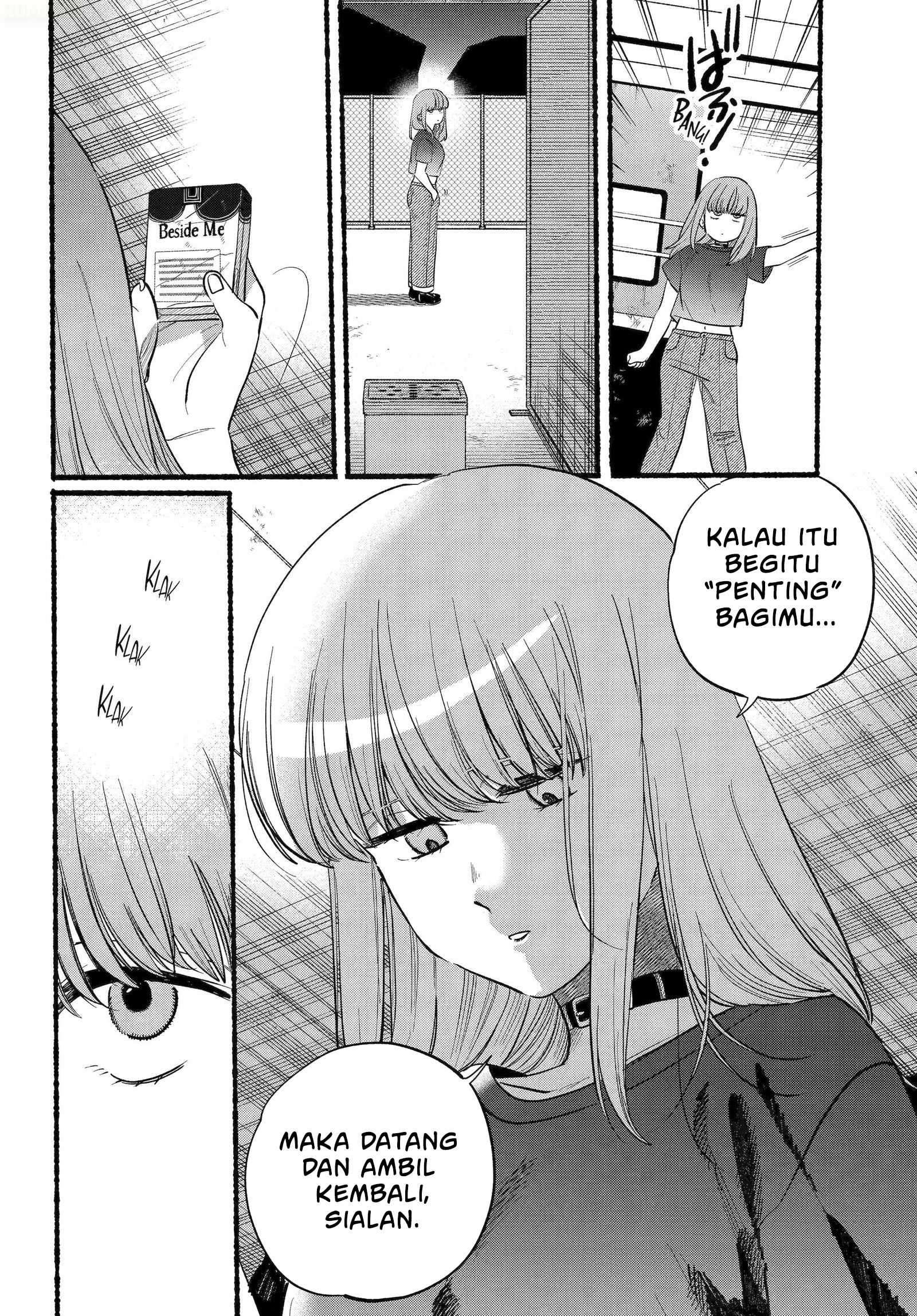 A Story About Smoking at the Back of the Supermarket (Super no Ura de Yani Suu Futari) Chapter 45 Bahasa Indonesia