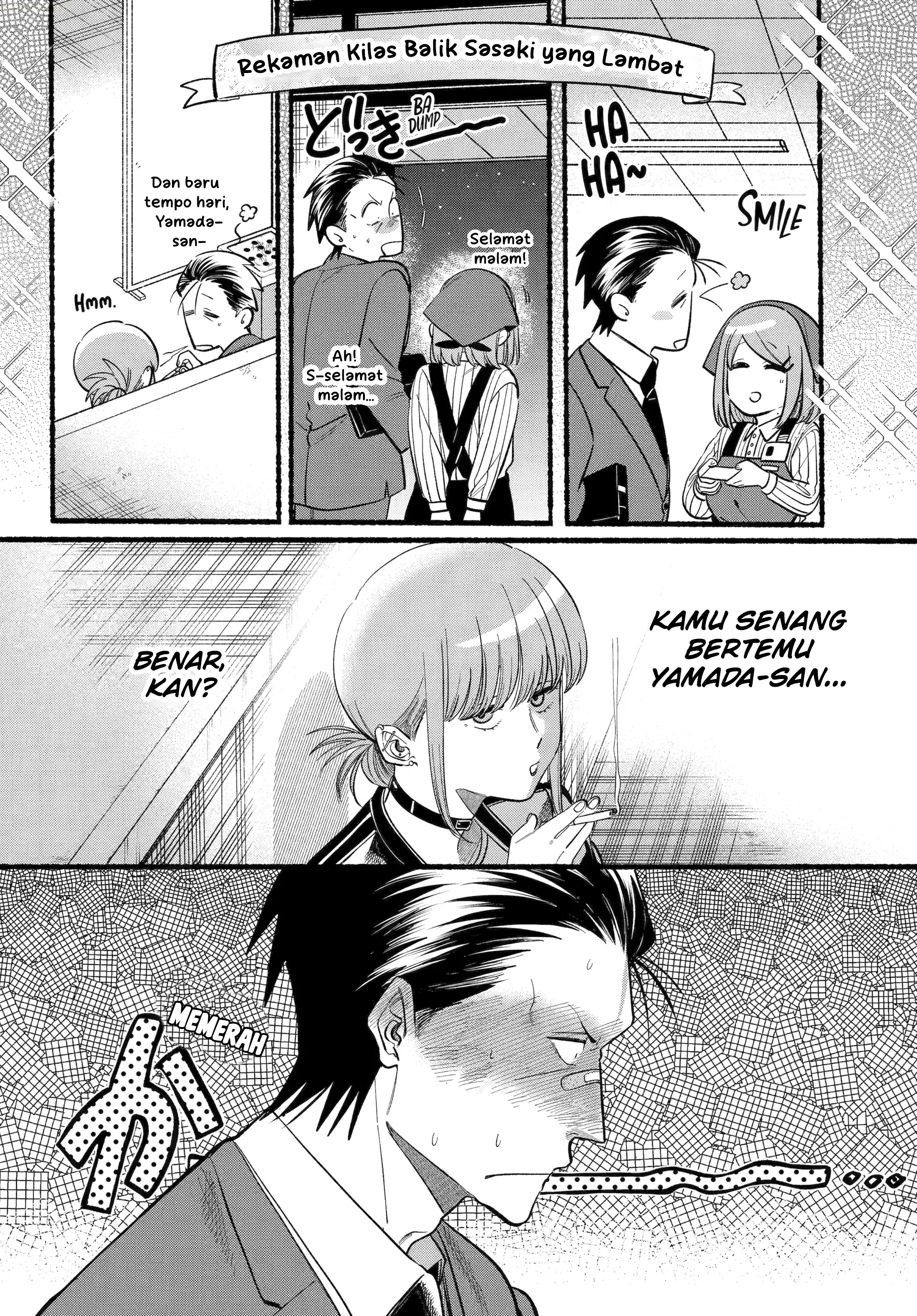 A Story About Smoking at the Back of the Supermarket (Super no Ura de Yani Suu Futari) Chapter 46 Bahasa Indonesia