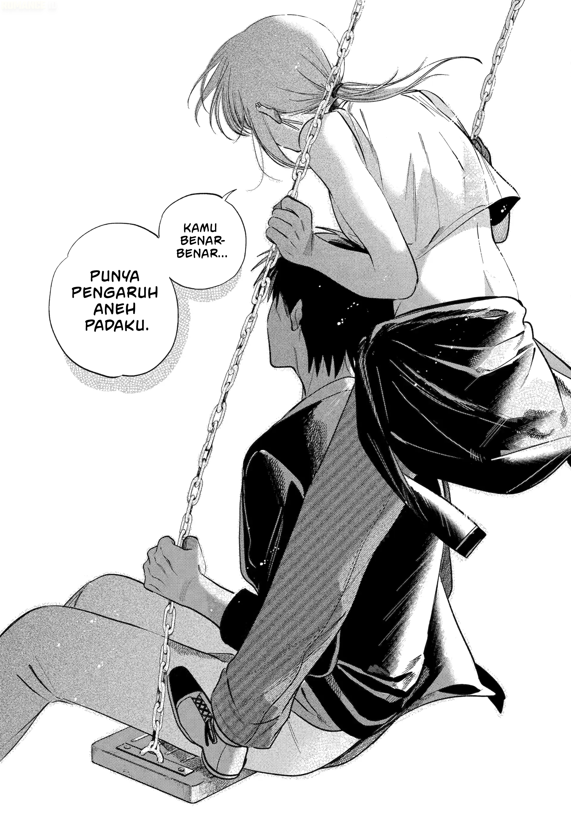 A Story About Smoking at the Back of the Supermarket (Super no Ura de Yani Suu Futari) Chapter 46 Bahasa Indonesia