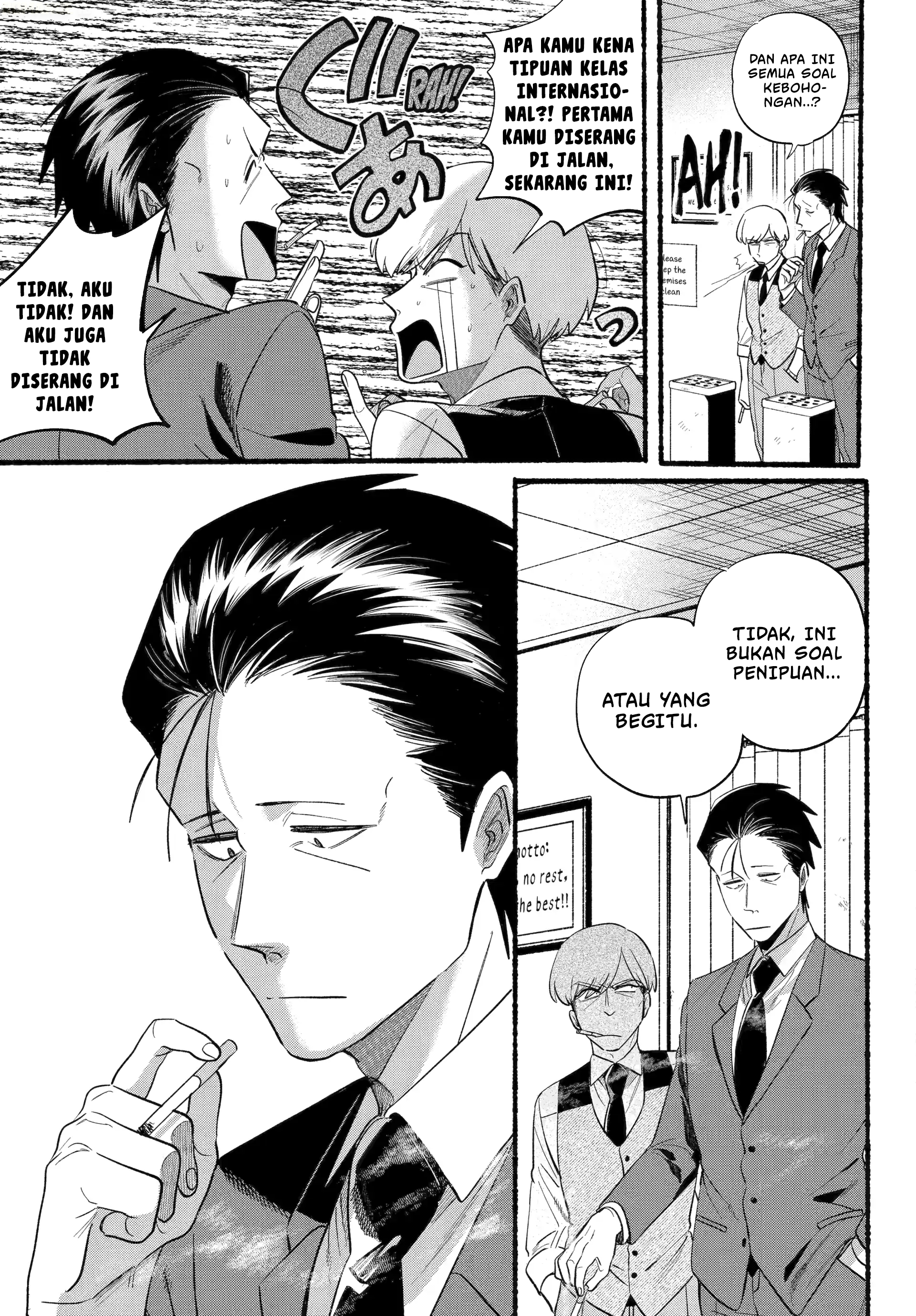 A Story About Smoking at the Back of the Supermarket (Super no Ura de Yani Suu Futari) Chapter 47 Bahasa Indonesia