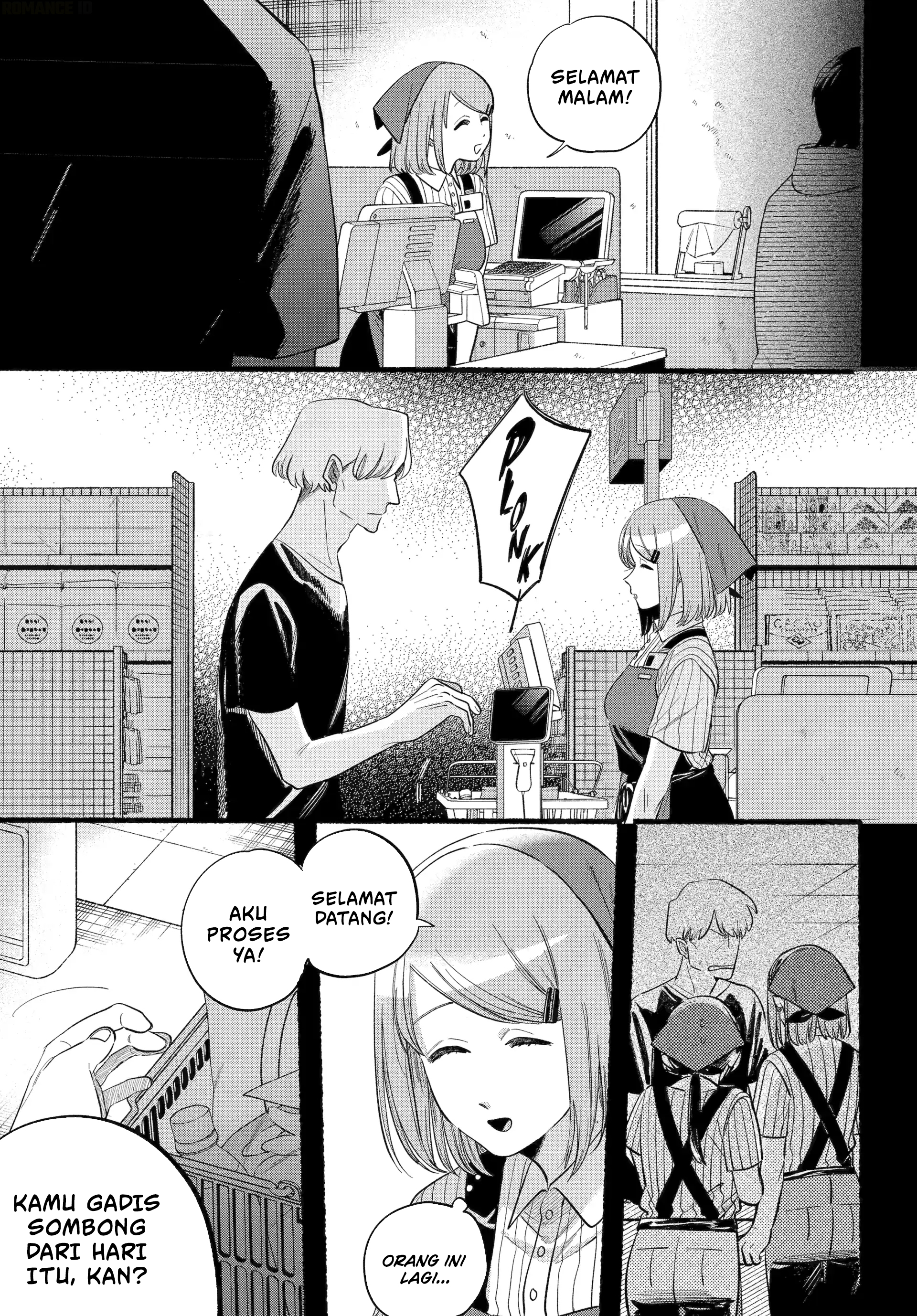 A Story About Smoking at the Back of the Supermarket (Super no Ura de Yani Suu Futari) Chapter 47 Bahasa Indonesia