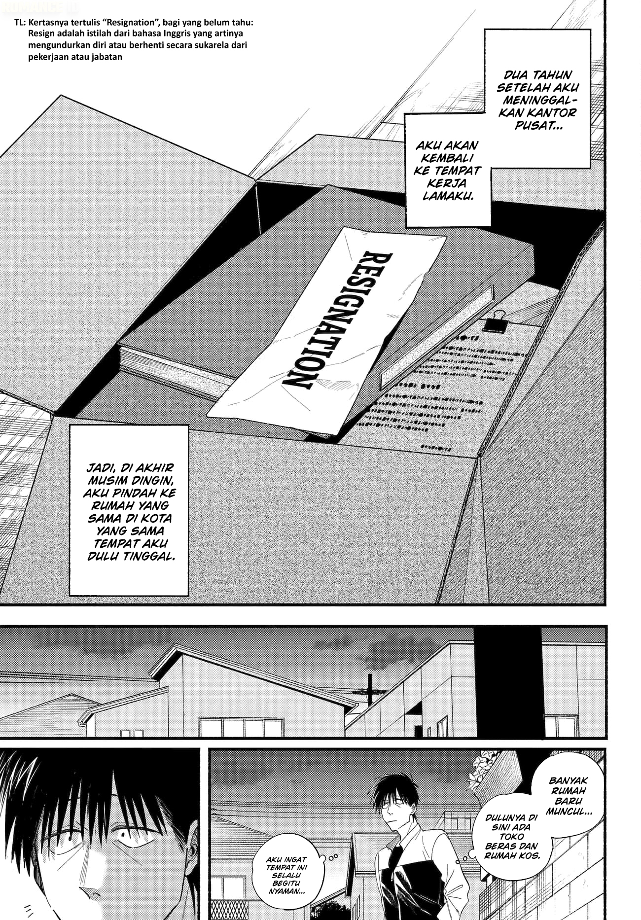 A Story About Smoking at the Back of the Supermarket (Super no Ura de Yani Suu Futari) Chapter 50 Bahasa Indonesia