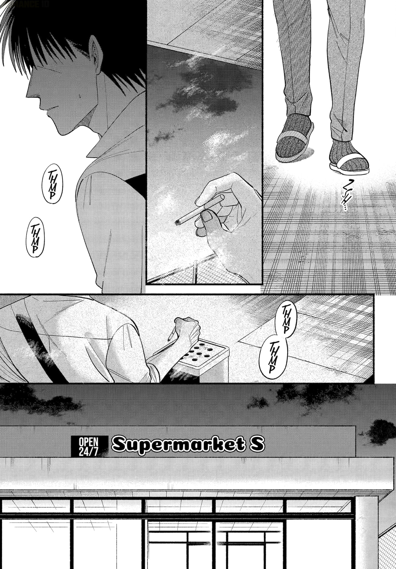 A Story About Smoking at the Back of the Supermarket (Super no Ura de Yani Suu Futari) Chapter 50 Bahasa Indonesia