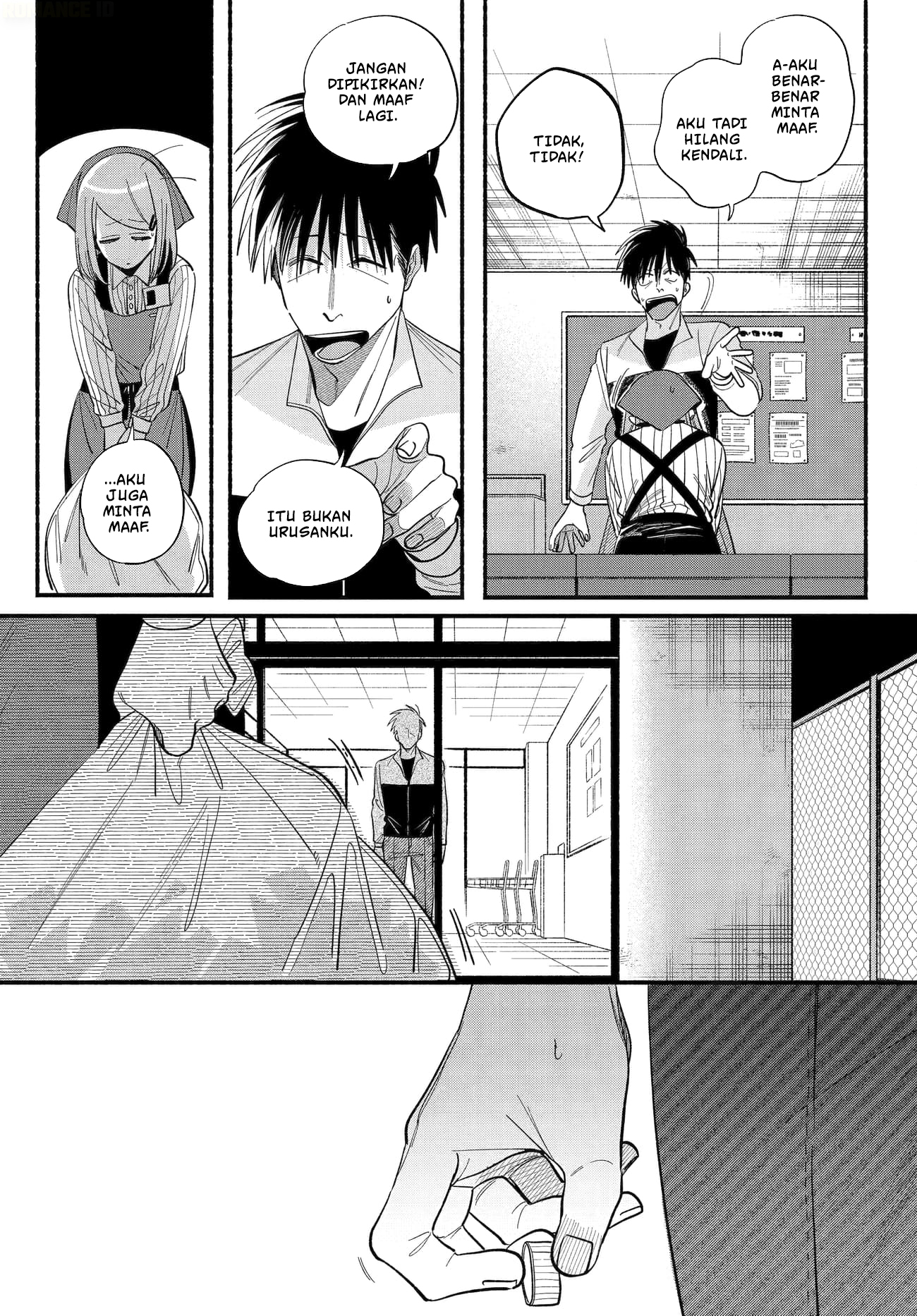 A Story About Smoking at the Back of the Supermarket (Super no Ura de Yani Suu Futari) Chapter 50 Bahasa Indonesia