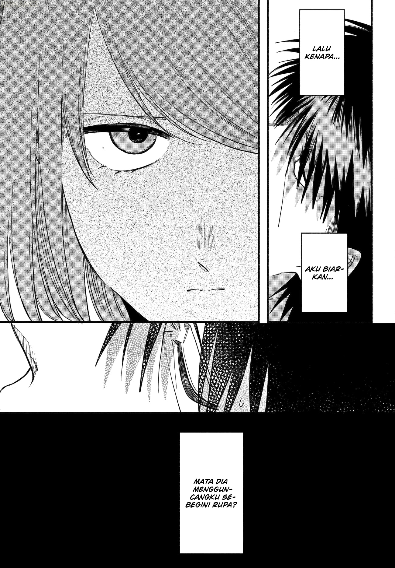 A Story About Smoking at the Back of the Supermarket (Super no Ura de Yani Suu Futari) Chapter 50 Bahasa Indonesia