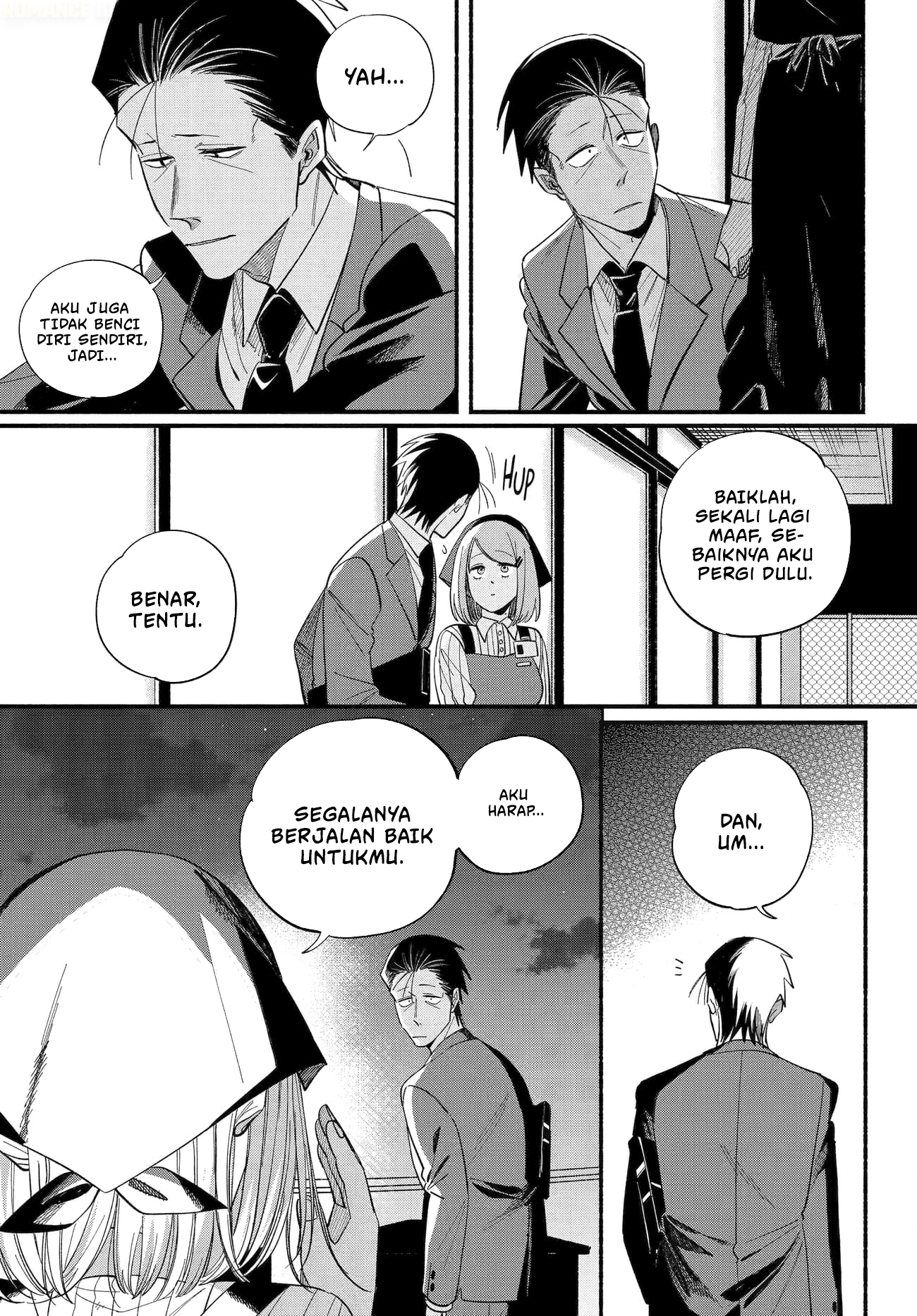 A Story About Smoking at the Back of the Supermarket (Super no Ura de Yani Suu Futari) Chapter 50 Bahasa Indonesia