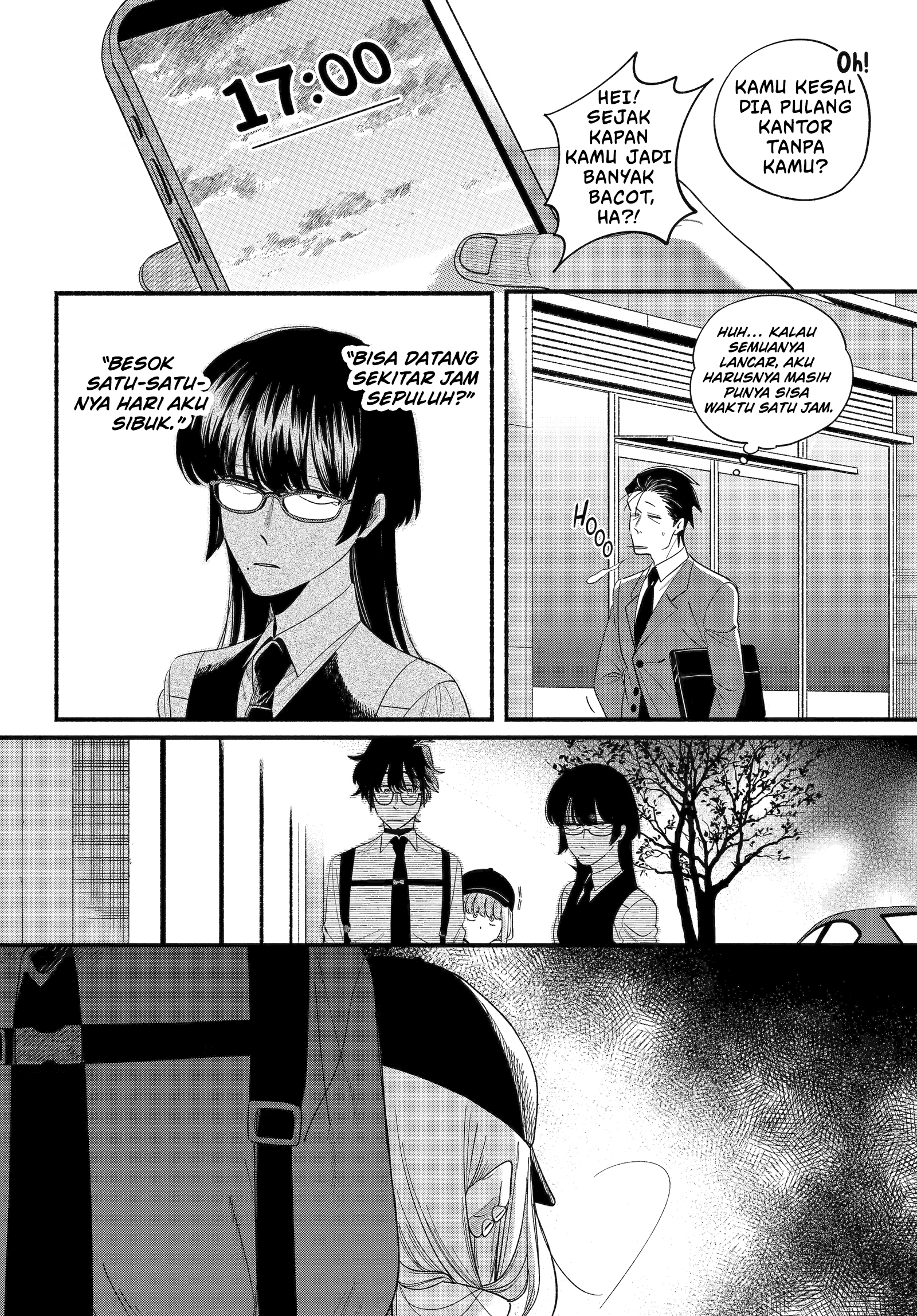 A Story About Smoking at the Back of the Supermarket (Super no Ura de Yani Suu Futari) Chapter 52 Bahasa Indonesia