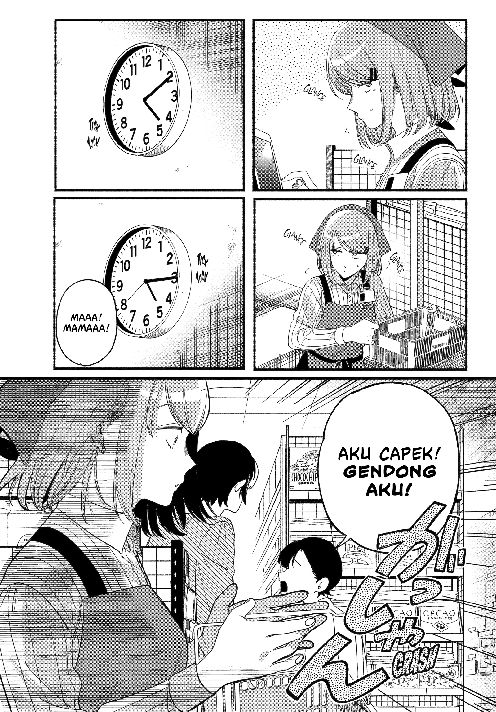 A Story About Smoking at the Back of the Supermarket (Super no Ura de Yani Suu Futari) Chapter 52 Bahasa Indonesia