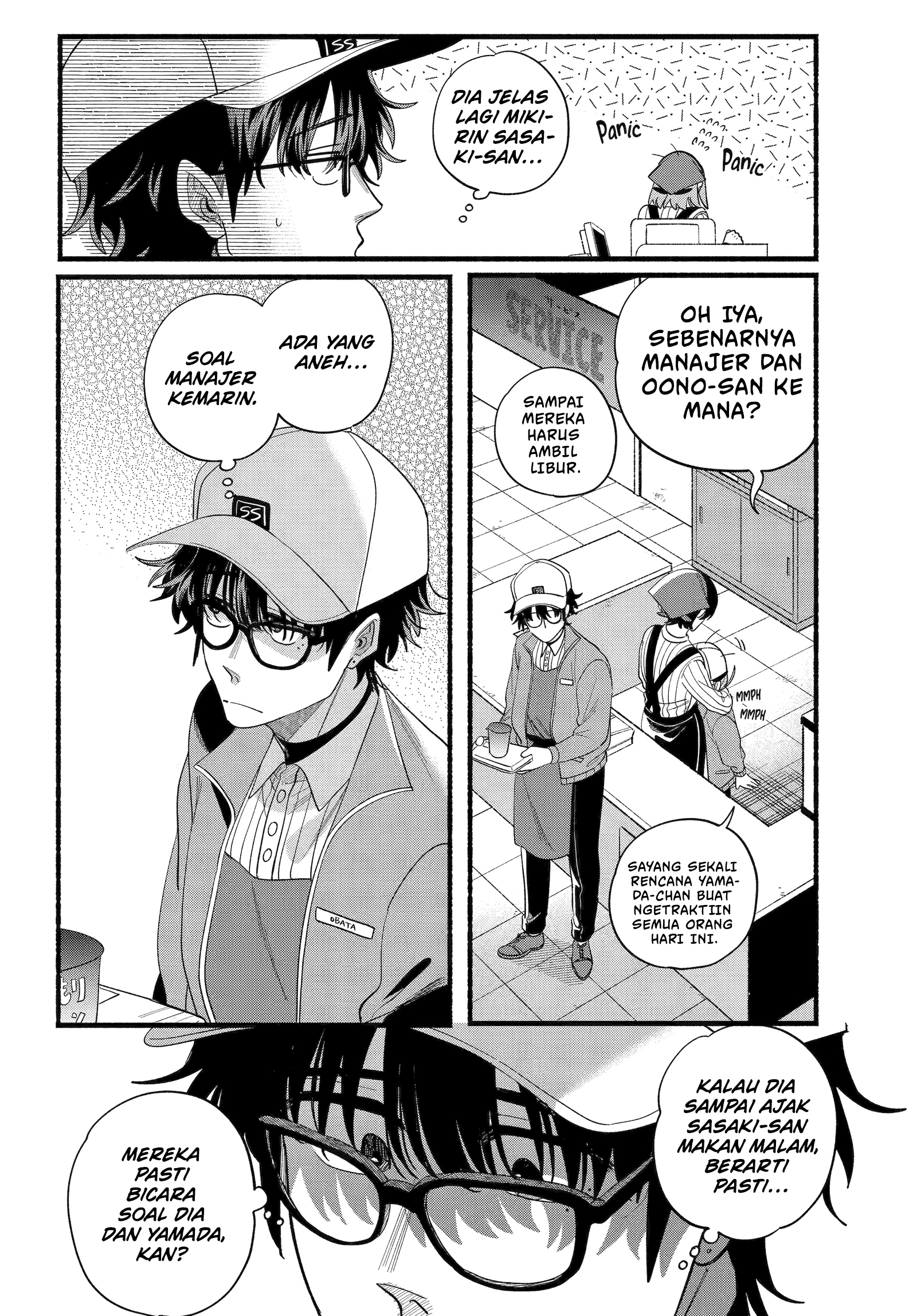 A Story About Smoking at the Back of the Supermarket (Super no Ura de Yani Suu Futari) Chapter 52 Bahasa Indonesia