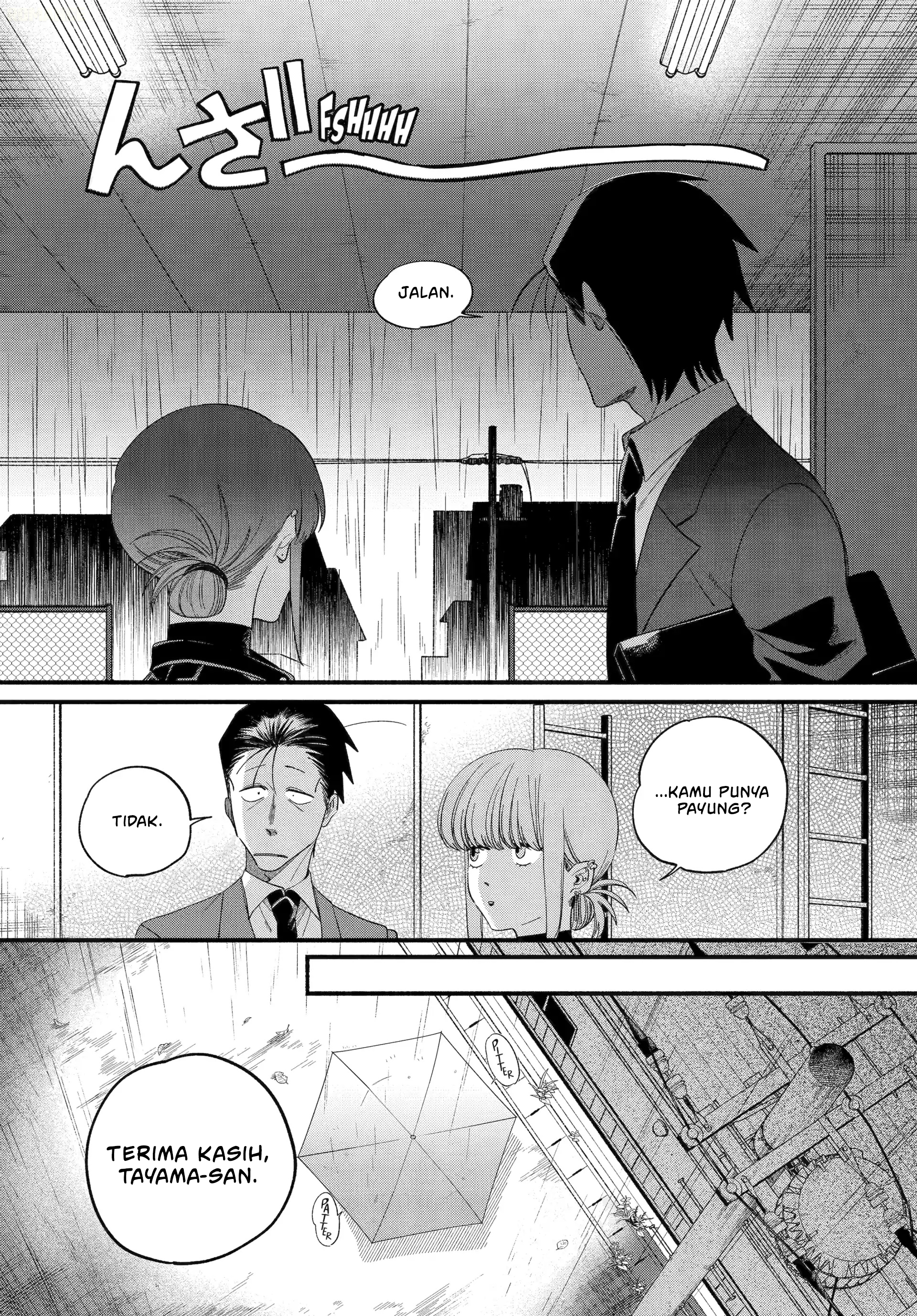 A Story About Smoking at the Back of the Supermarket (Super no Ura de Yani Suu Futari) Chapter 53 Bahasa Indonesia