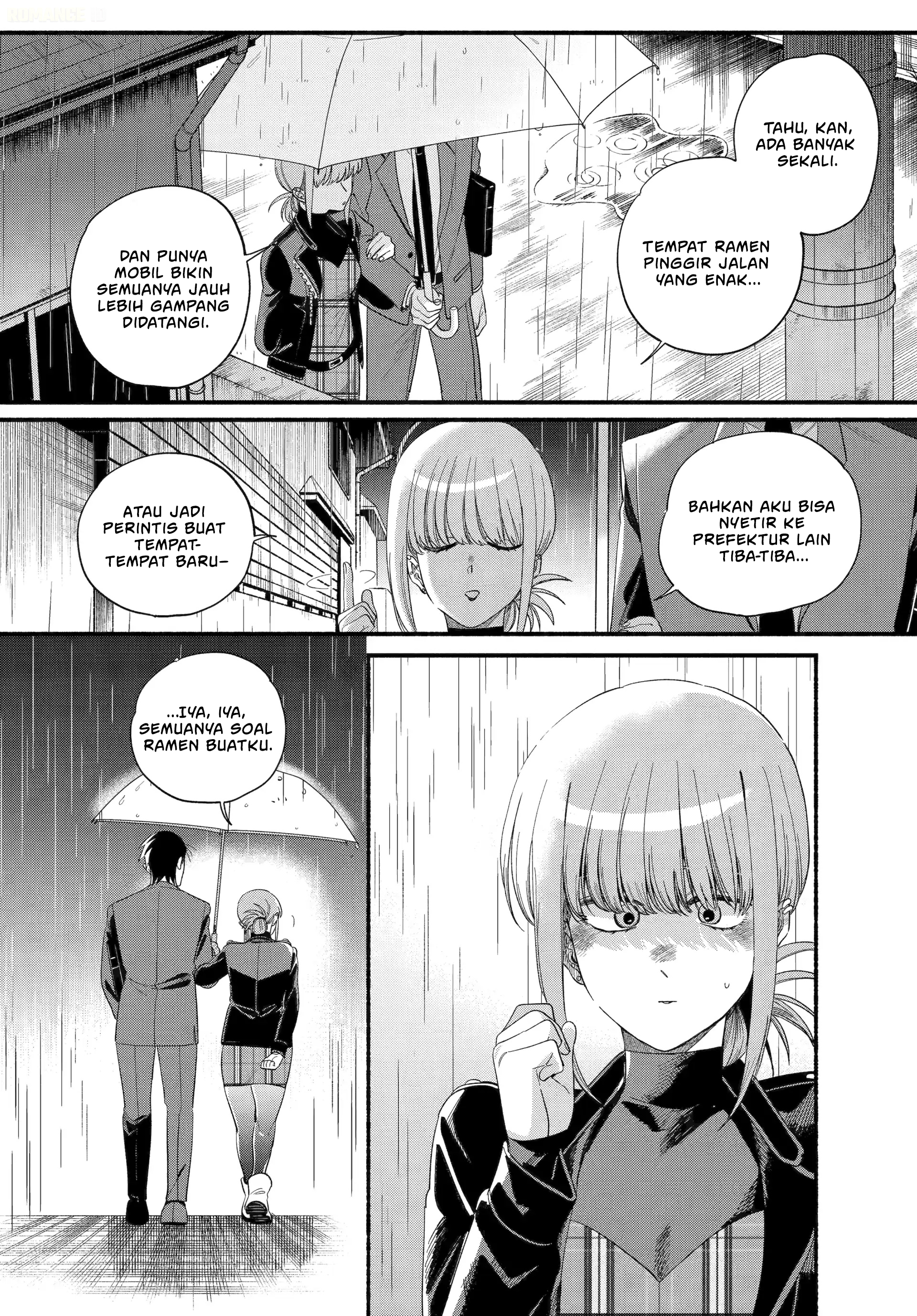 A Story About Smoking at the Back of the Supermarket (Super no Ura de Yani Suu Futari) Chapter 53 Bahasa Indonesia
