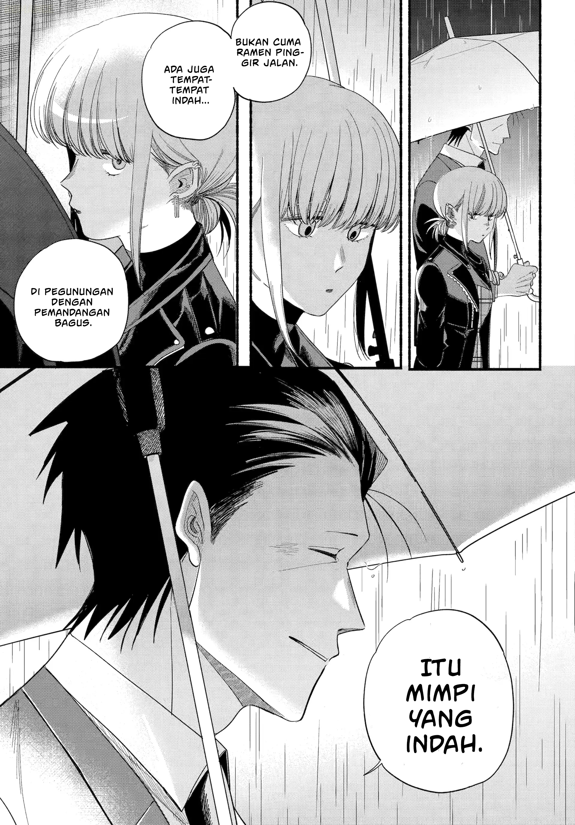 A Story About Smoking at the Back of the Supermarket (Super no Ura de Yani Suu Futari) Chapter 53 Bahasa Indonesia