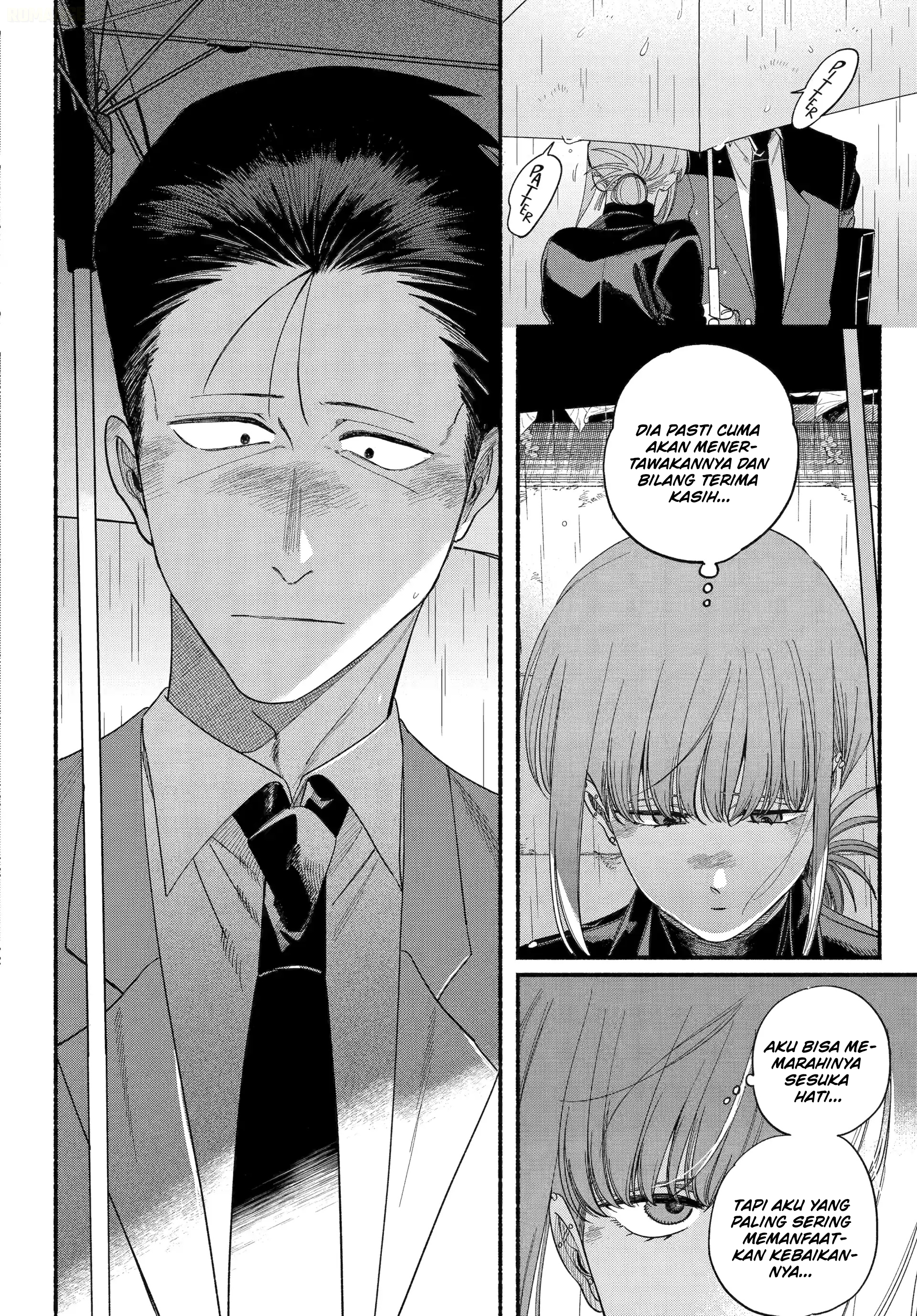 A Story About Smoking at the Back of the Supermarket (Super no Ura de Yani Suu Futari) Chapter 53 Bahasa Indonesia