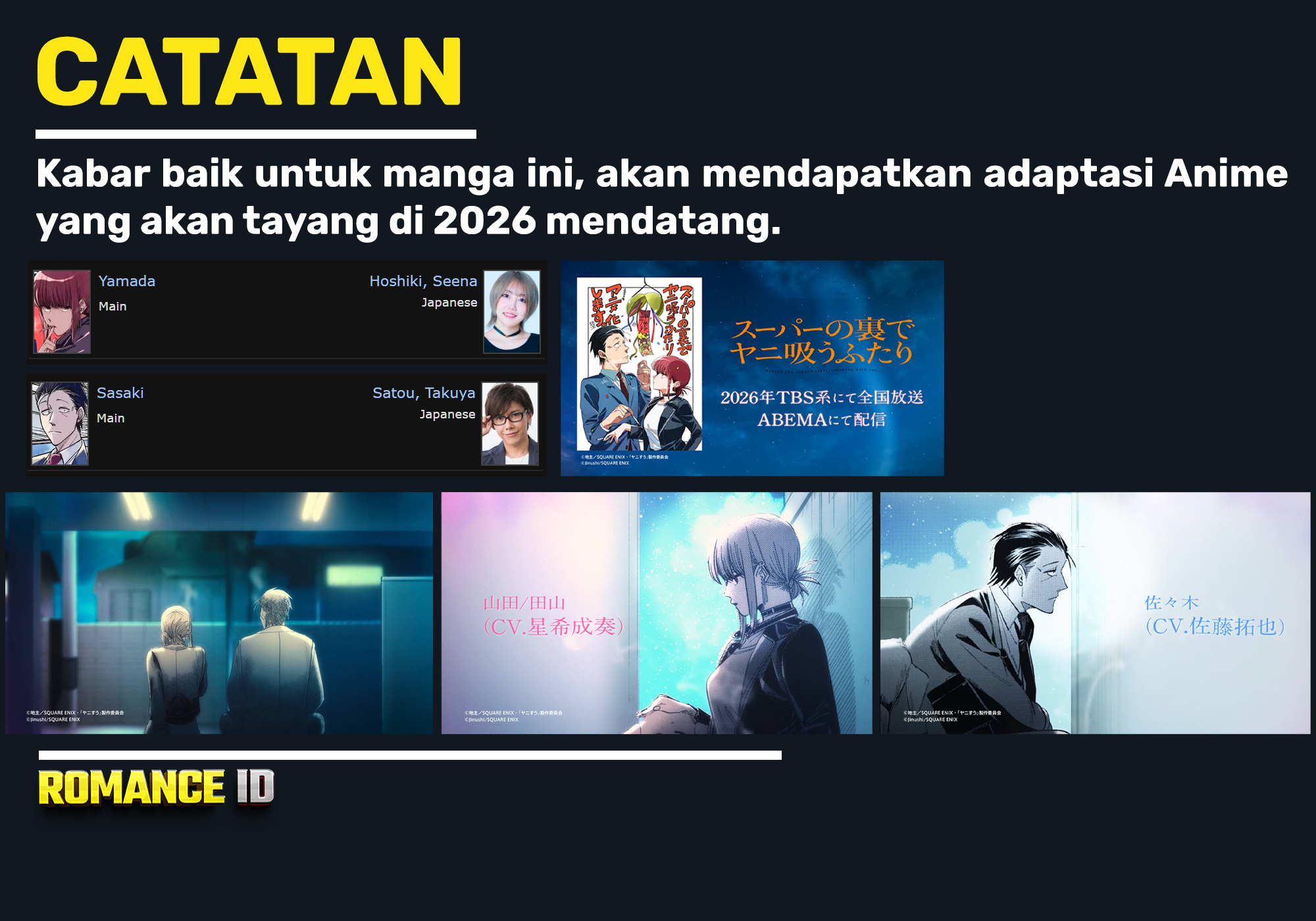 A Story About Smoking at the Back of the Supermarket (Super no Ura de Yani Suu Futari) Chapter 53 Bahasa Indonesia