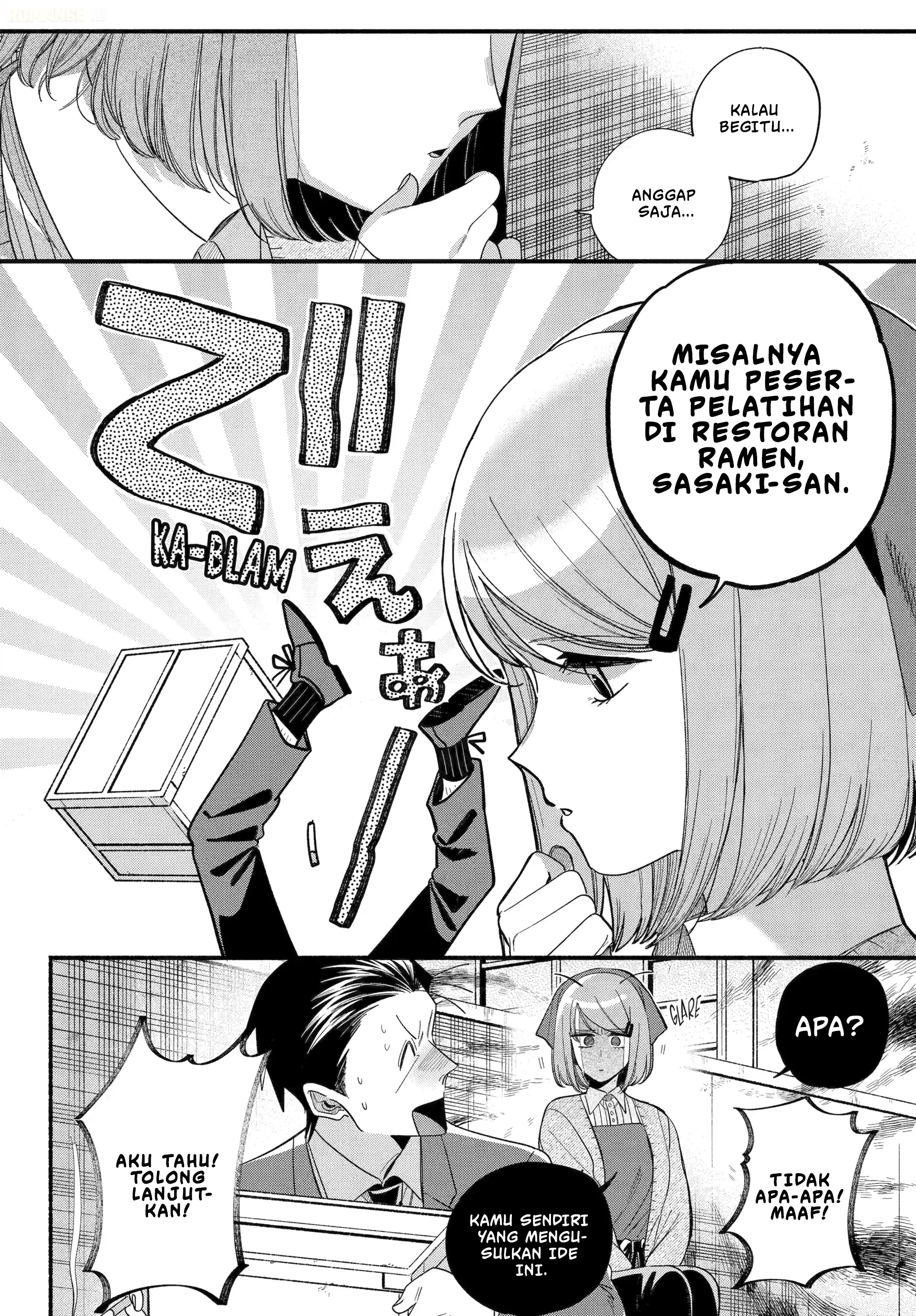 A Story About Smoking at the Back of the Supermarket (Super no Ura de Yani Suu Futari) Chapter 56 Bahasa Indonesia