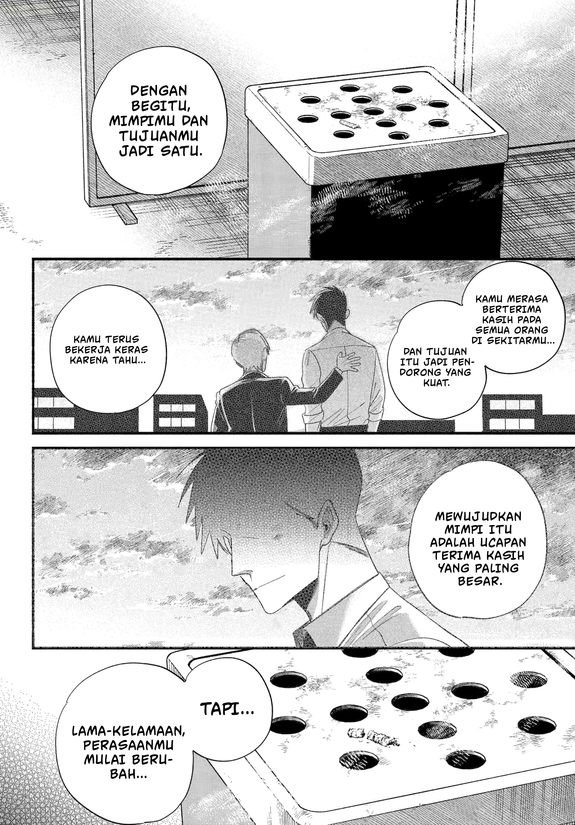 A Story About Smoking at the Back of the Supermarket (Super no Ura de Yani Suu Futari) Chapter 56 Bahasa Indonesia