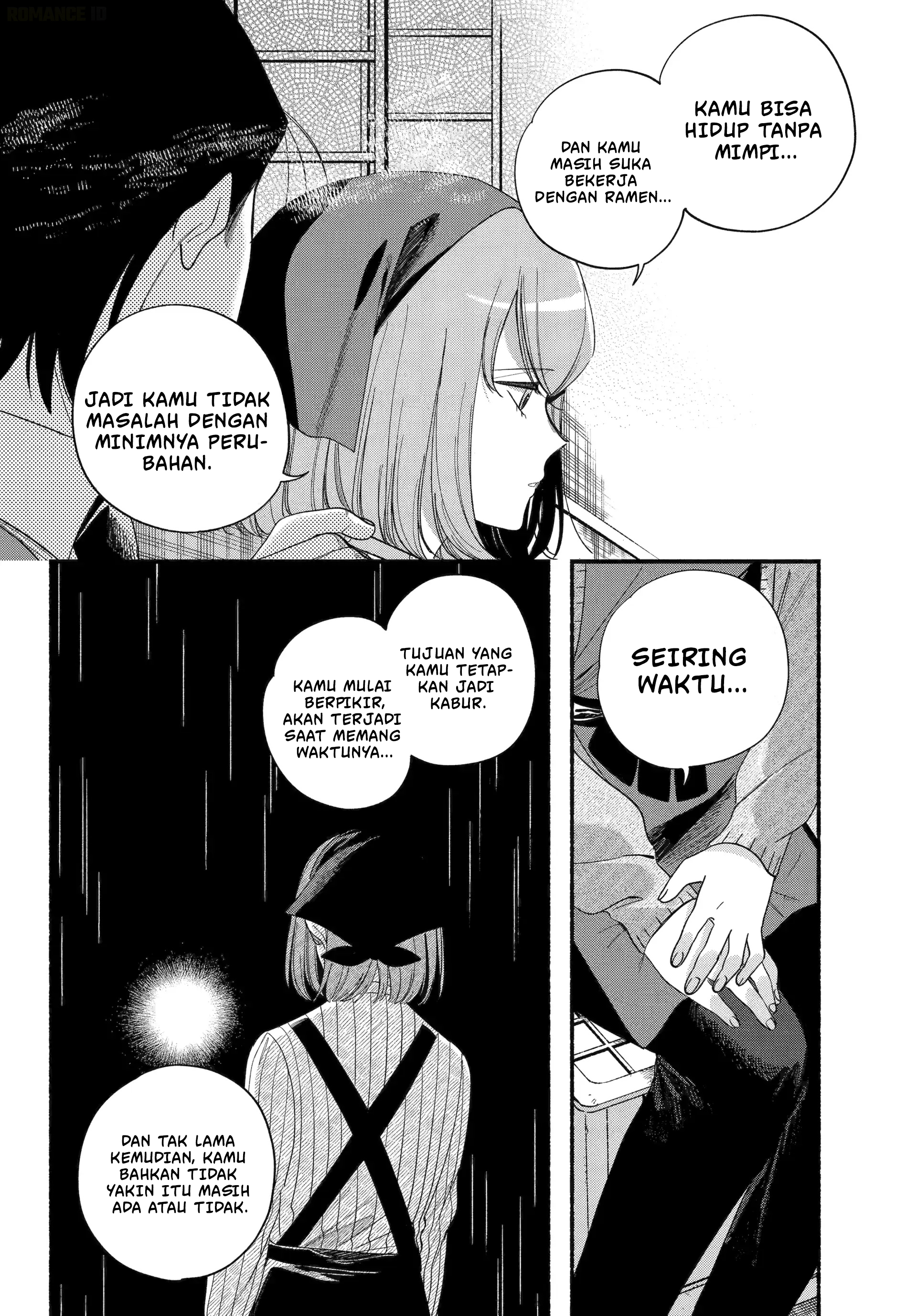 A Story About Smoking at the Back of the Supermarket (Super no Ura de Yani Suu Futari) Chapter 56 Bahasa Indonesia