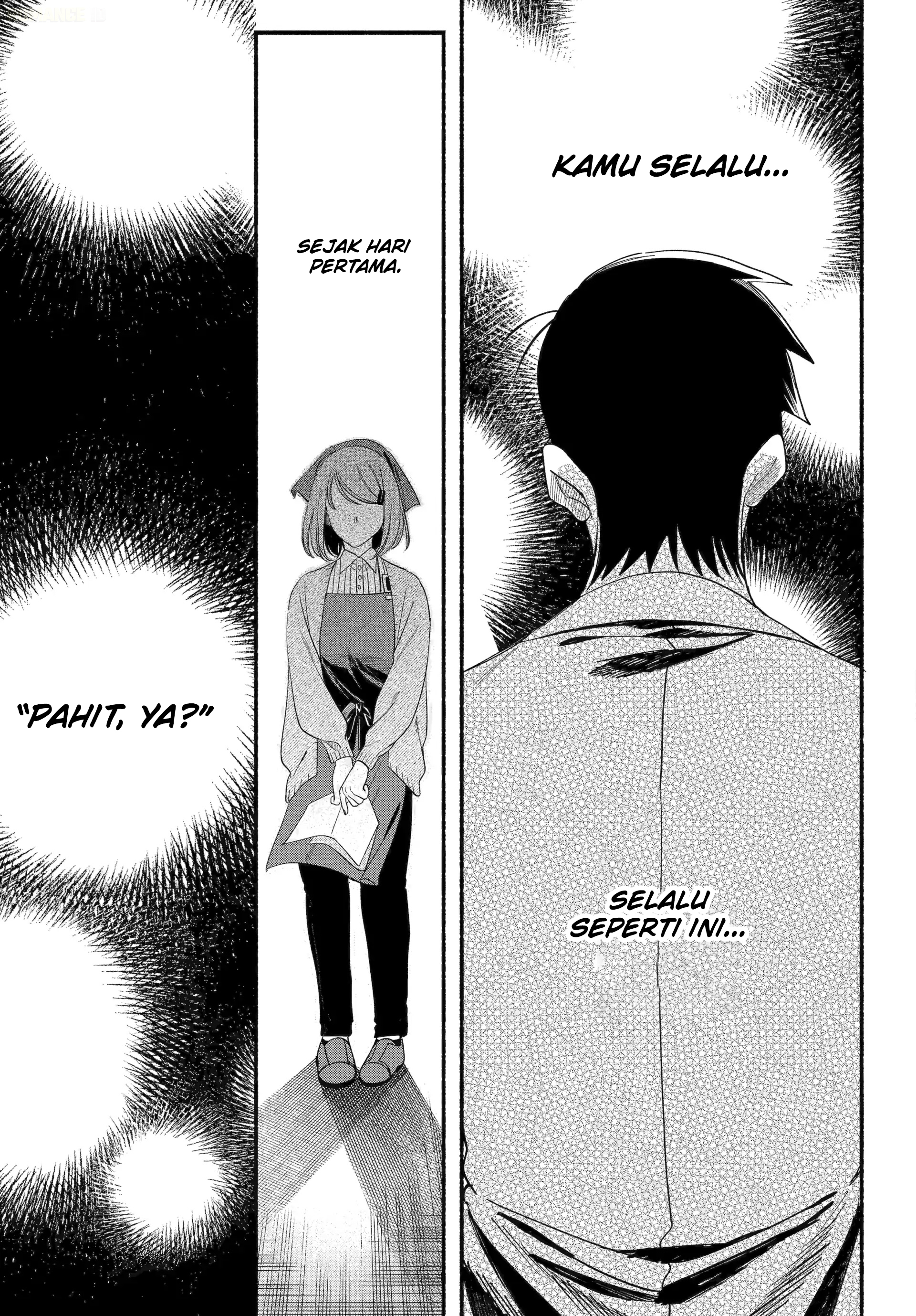 A Story About Smoking at the Back of the Supermarket (Super no Ura de Yani Suu Futari) Chapter 56 Bahasa Indonesia