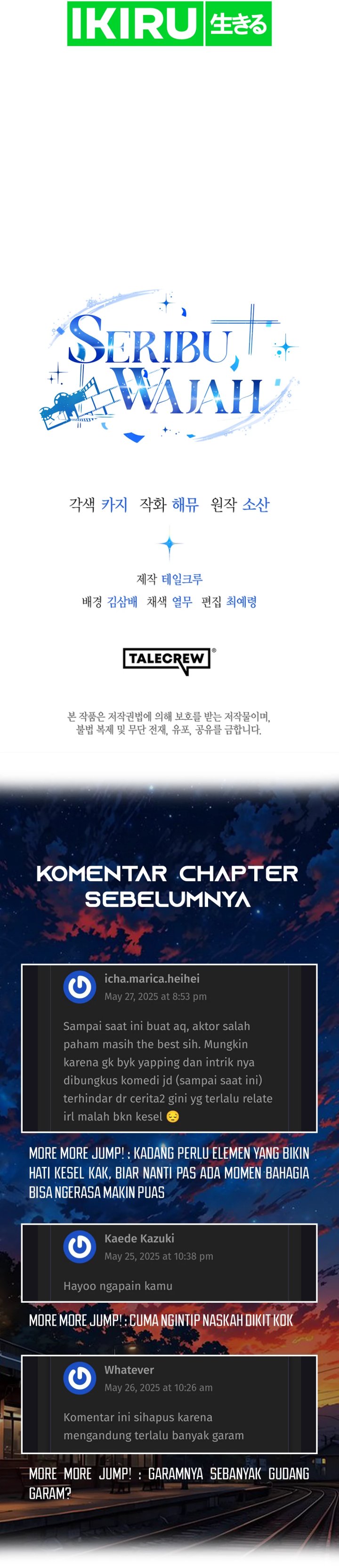 A Thousand Faces Chapter 22 Bahasa Indonesia