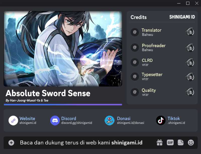 Absolute Sword Sense Chapter 35 Bahasa Indonesia