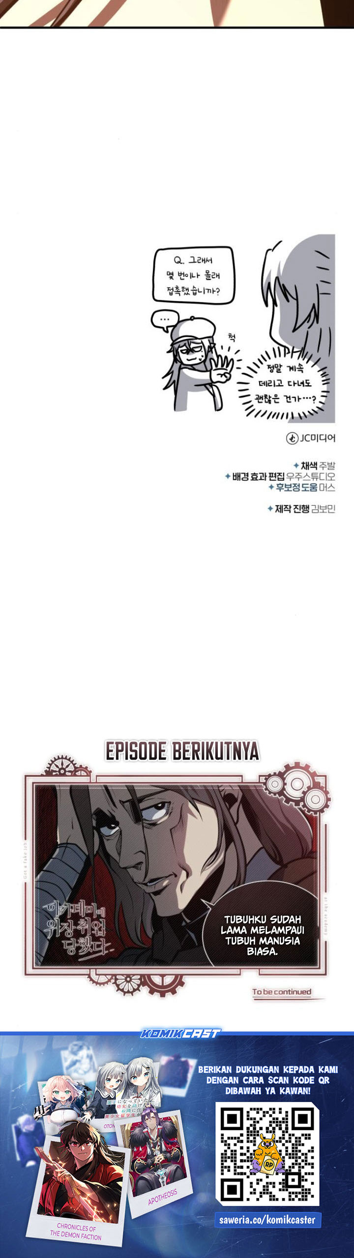 Academy’s Undercover Professor Chapter 106 Bahasa Indonesia