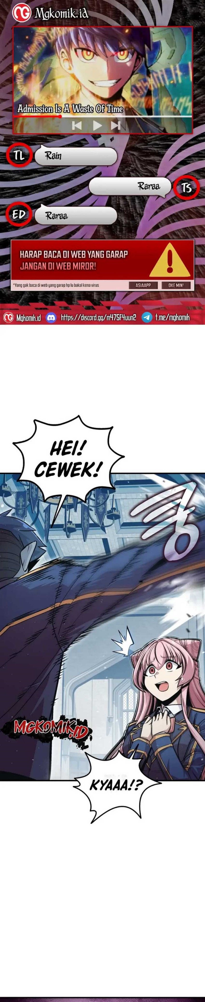 Admission is a Waste of Time Chapter 10 Bahasa Indonesia