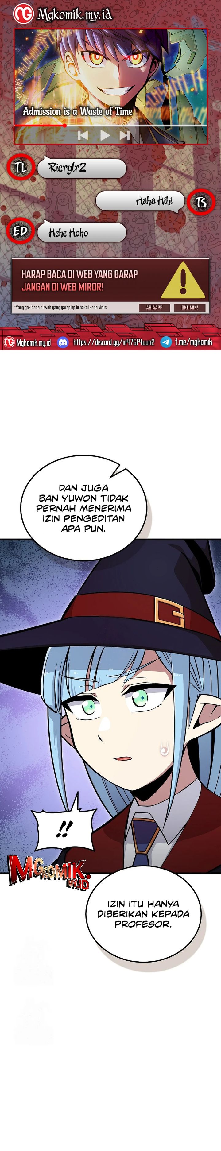 Admission is a Waste of Time chapter 55