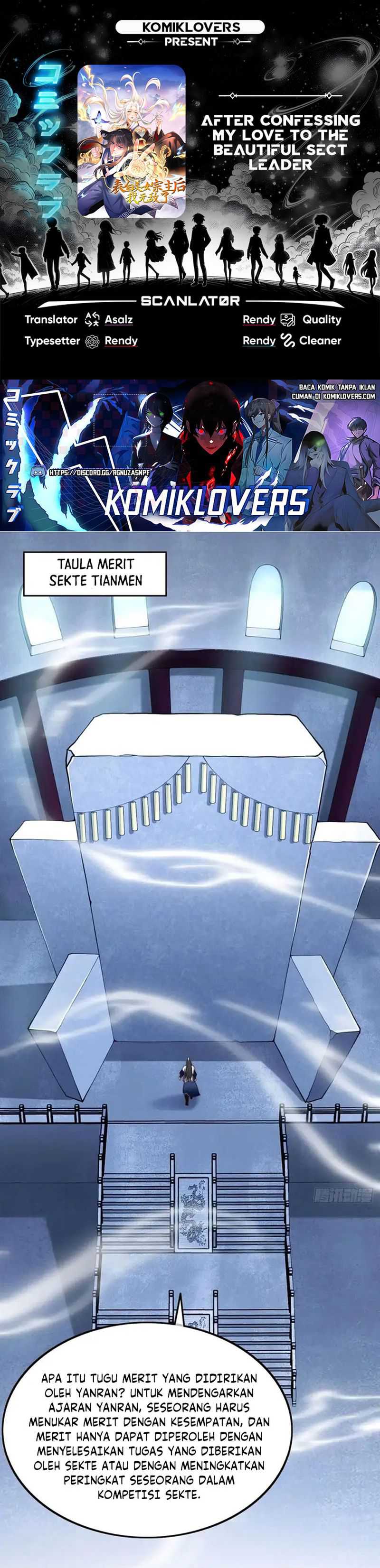 After Confessing My Love to the Beautiful Sect Leader, I Become Invincible? Chapter 12 Bahasa Indonesia