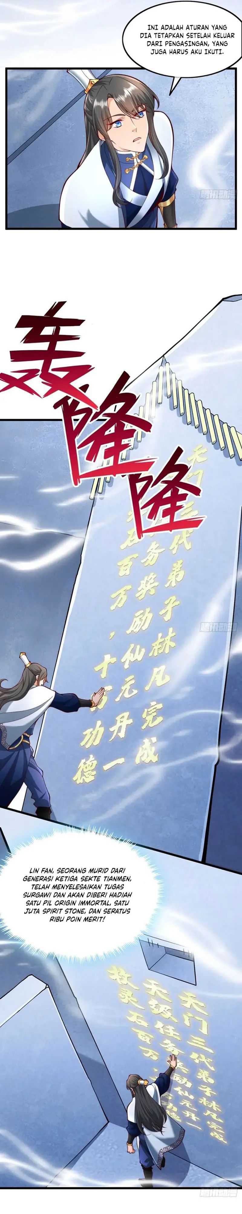 After Confessing My Love to the Beautiful Sect Leader, I Become Invincible? Chapter 12 Bahasa Indonesia