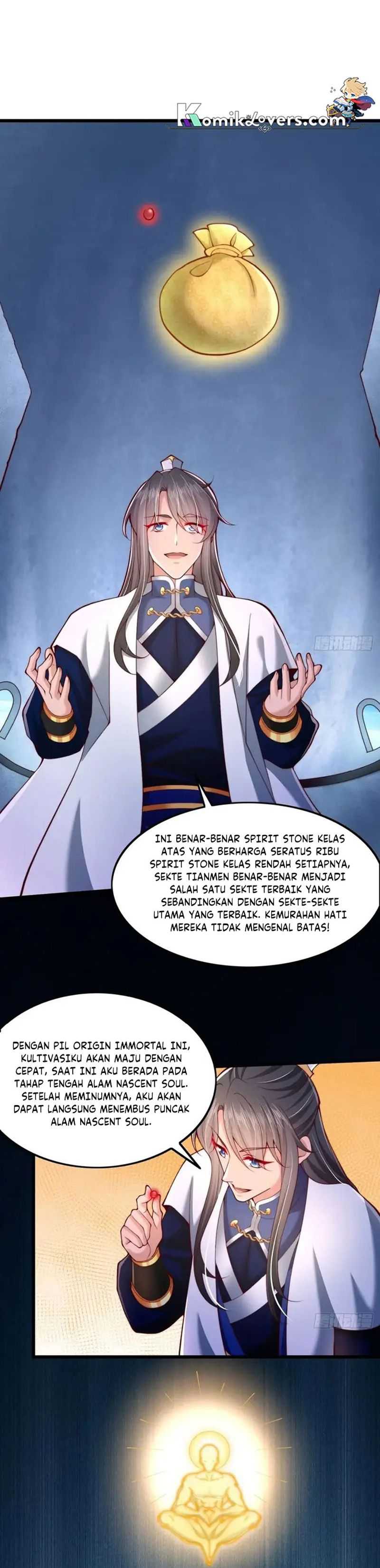 After Confessing My Love to the Beautiful Sect Leader, I Become Invincible? Chapter 12 Bahasa Indonesia