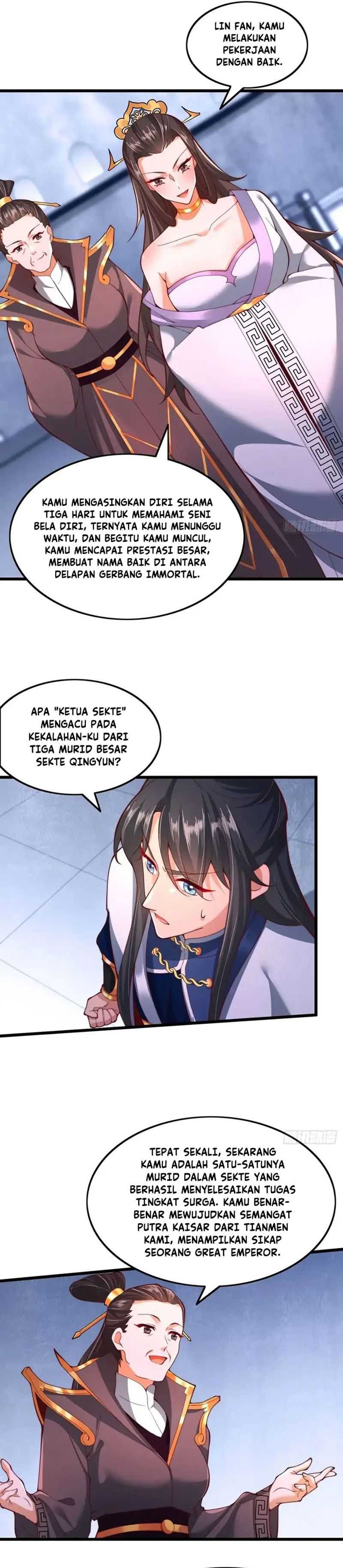 After Confessing My Love to the Beautiful Sect Leader, I Become Invincible? Chapter 12 Bahasa Indonesia