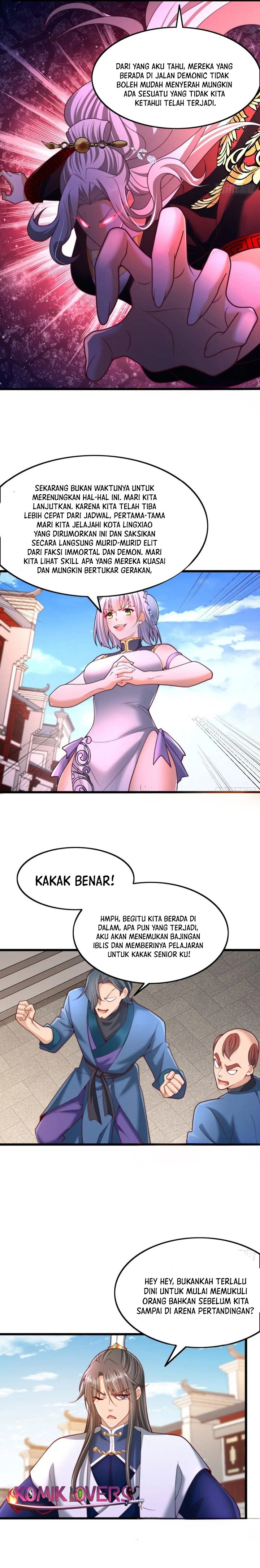 After Confessing My Love to the Beautiful Sect Leader, I Become Invincible? Chapter 25 Bahasa Indonesia