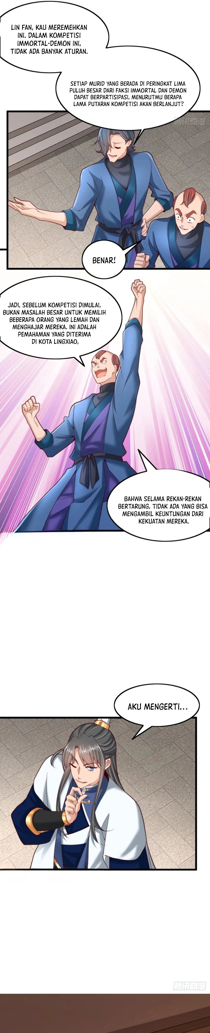 After Confessing My Love to the Beautiful Sect Leader, I Become Invincible? Chapter 25 Bahasa Indonesia