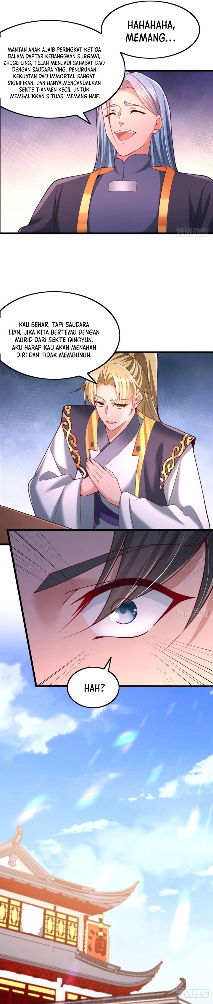 After Confessing My Love to the Beautiful Sect Leader, I Become Invincible? Chapter 25 Bahasa Indonesia