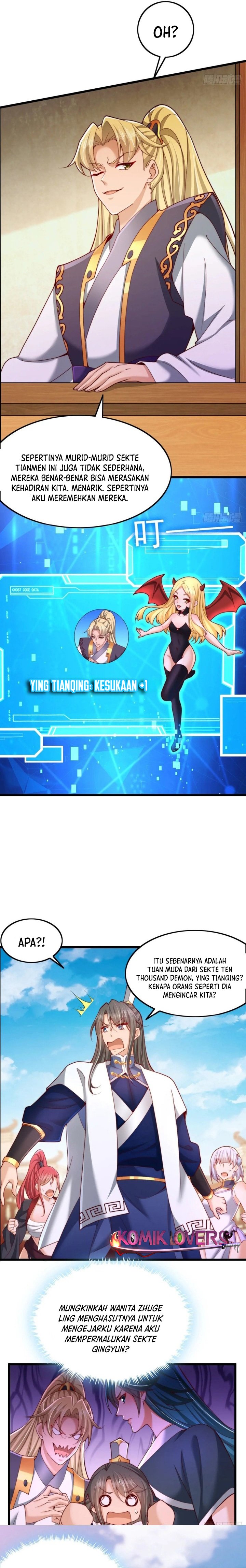 After Confessing My Love to the Beautiful Sect Leader, I Become Invincible? Chapter 25 Bahasa Indonesia