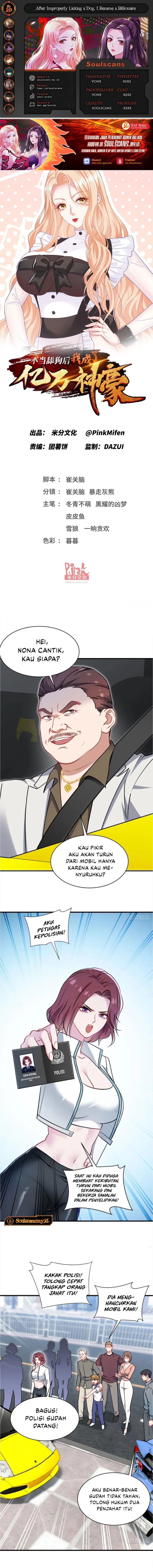 After Improperly Licking a Dog, I Became a Billionaire Chapter 254 Bahasa Indonesia