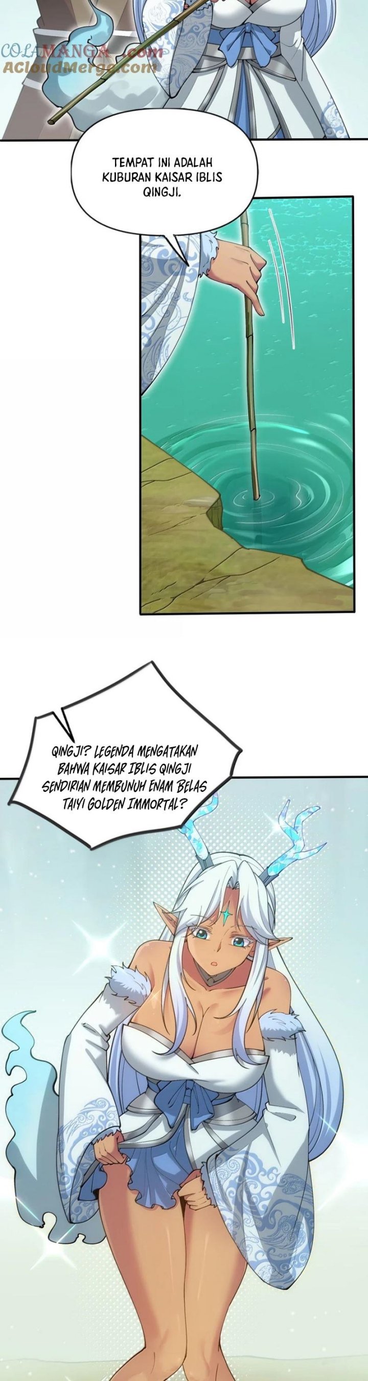 After Ten Years of Chopping Wood, Immortals Begged To Become My Disciples Chapter 105 Bahasa Indonesia