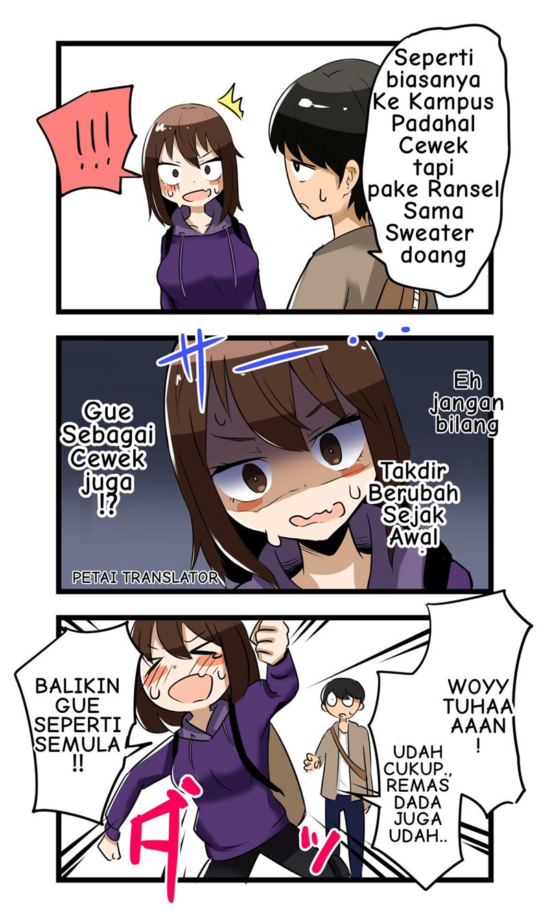 After Visiting An Odd Website, I Transformed Into A Girl. Chapter 02 Bahasa Indonesia