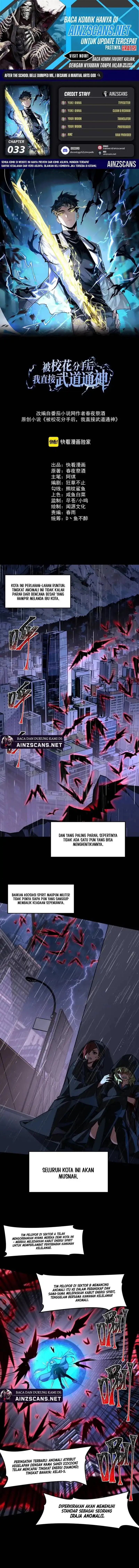 After the High School Goddess Dumped Me I Became a Martial Arts God (After breaking up with the school beauty) Chapter 33 Bahasa Indonesia