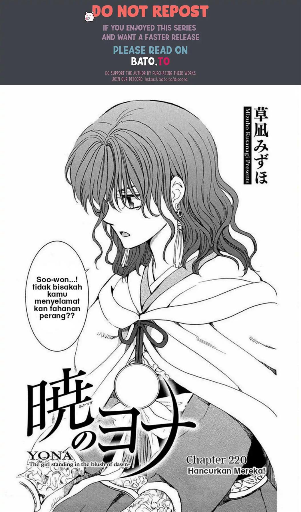 Akatsuki no Yona Chapter 220 Bahasa Indonesia