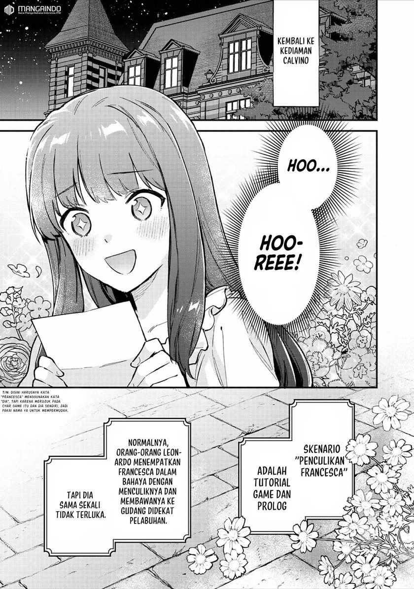 Akutou Ikka no Mana Musume, Tensei Saki mo Otome Game no Gokudou Reijou deshita Chapter 03 Bahasa Indonesia