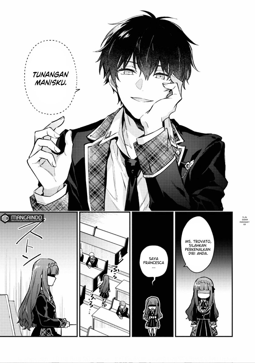 Akutou Ikka no Mana Musume, Tensei Saki mo Otome Game no Gokudou Reijou deshita Chapter 03 Bahasa Indonesia
