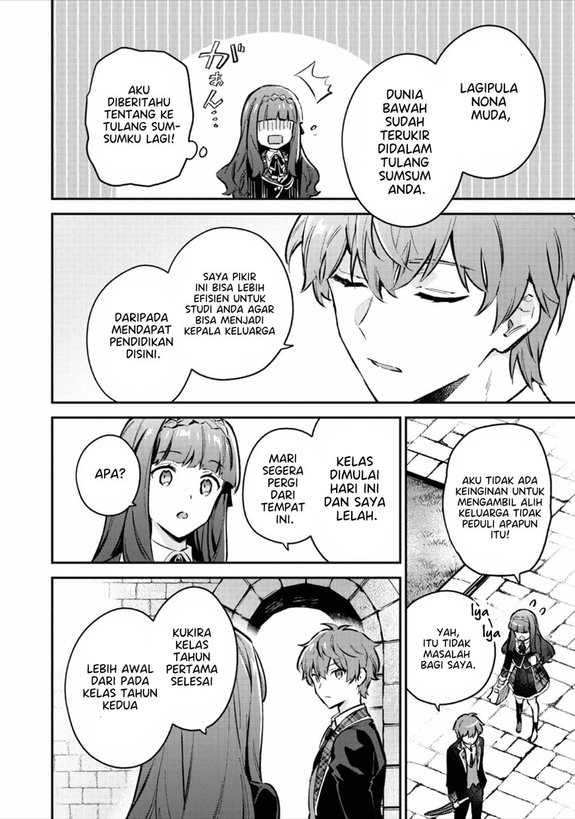 Akutou Ikka no Mana Musume, Tensei Saki mo Otome Game no Gokudou Reijou deshita Chapter 03 Bahasa Indonesia