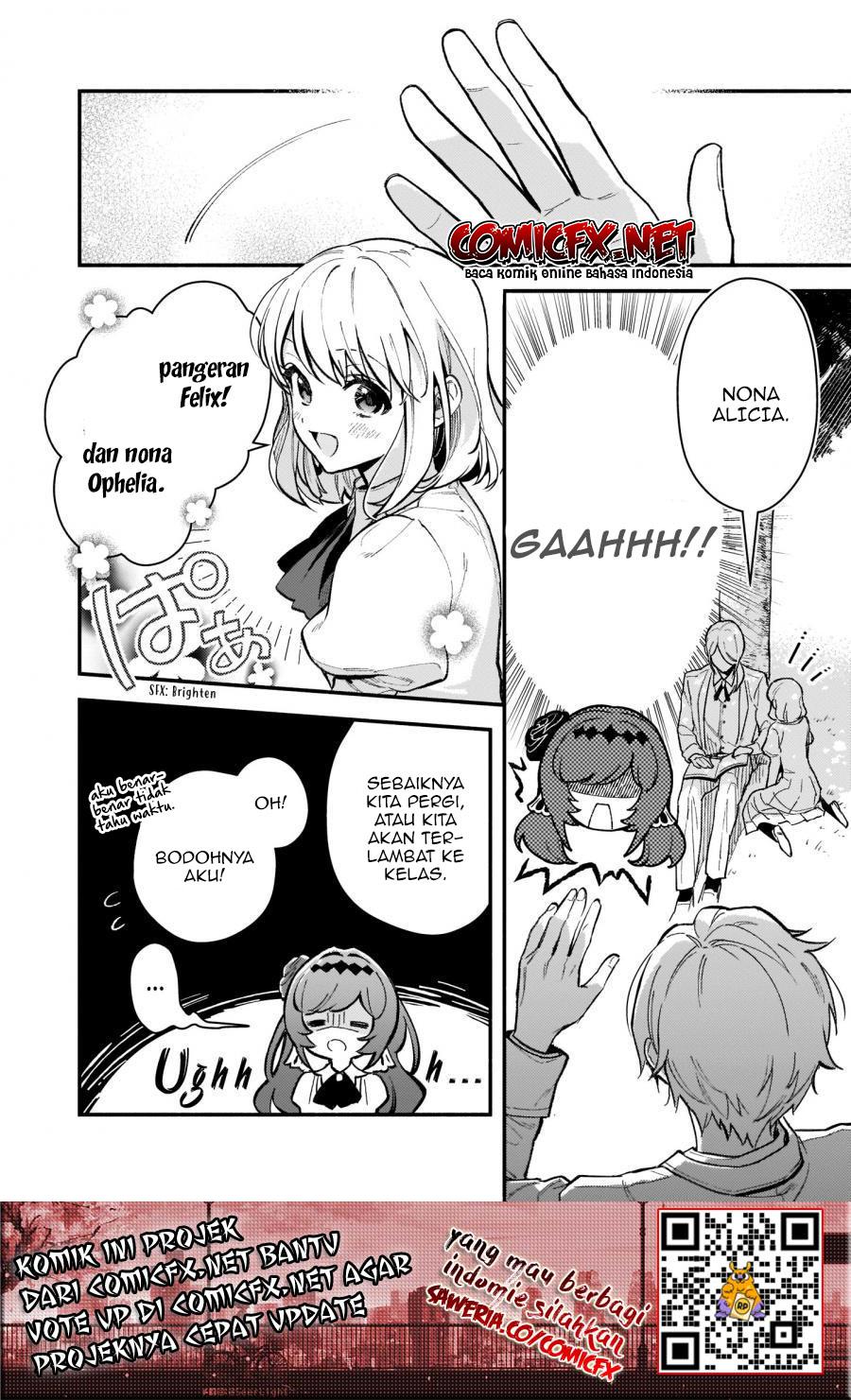 Akuyaku Reijou Route ga Nai Nante, Dare ga Itta no? Chapter 07.2 Bahasa Indonesia