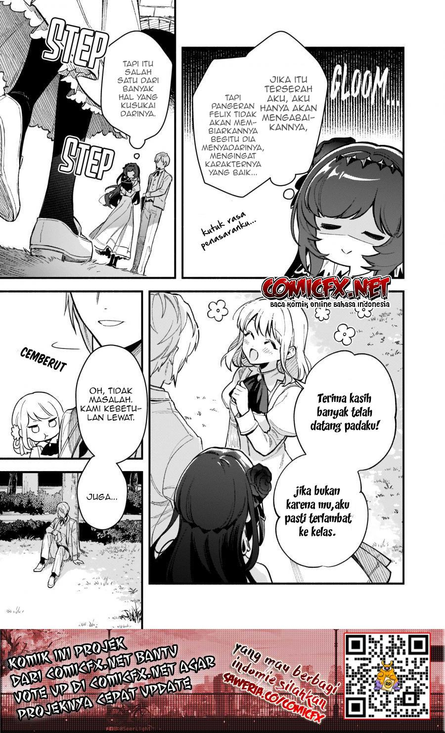 Akuyaku Reijou Route ga Nai Nante, Dare ga Itta no? Chapter 07.2 Bahasa Indonesia