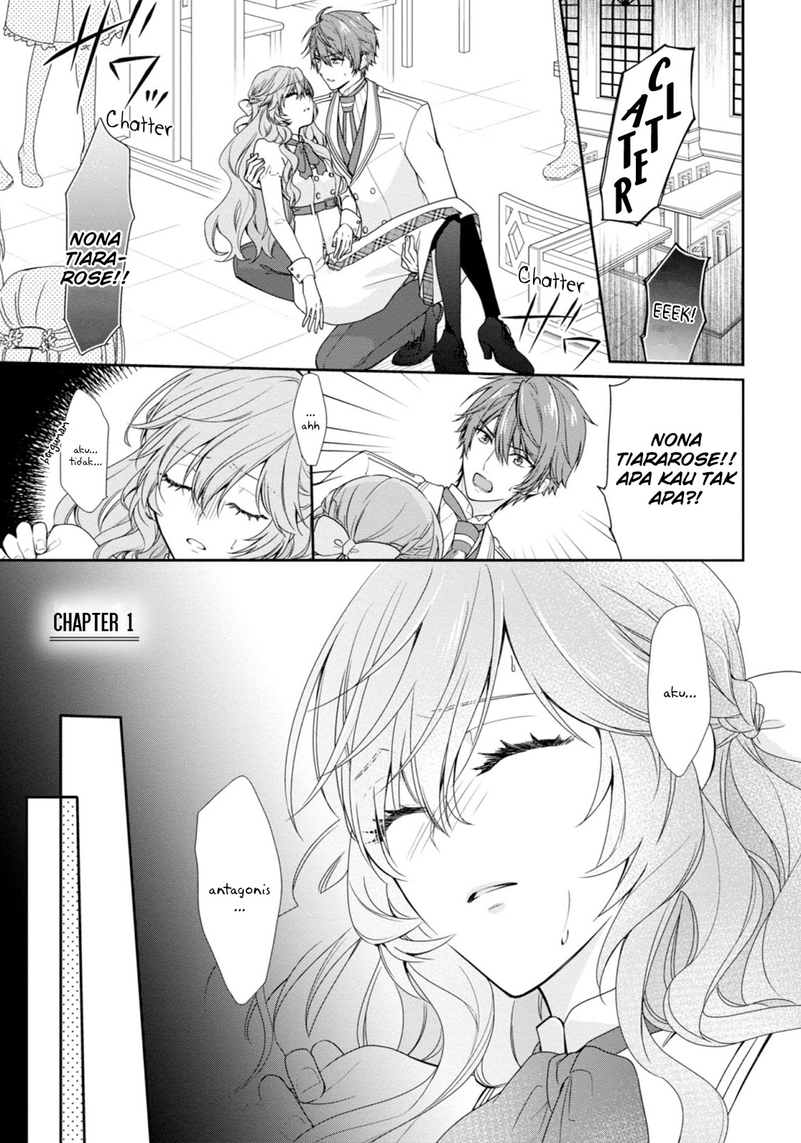 Akuyaku Reijou wa Ringoku no Outaishi ni Dekiai Sareru chapter 1