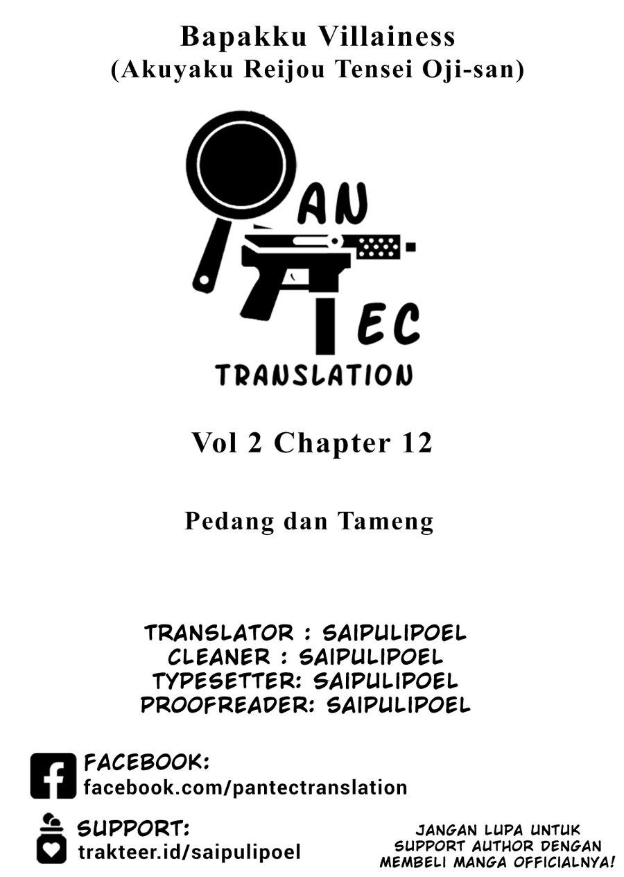 Akuyaku Reijou Tensei Oji-san Chapter 12 Bahasa Indonesia