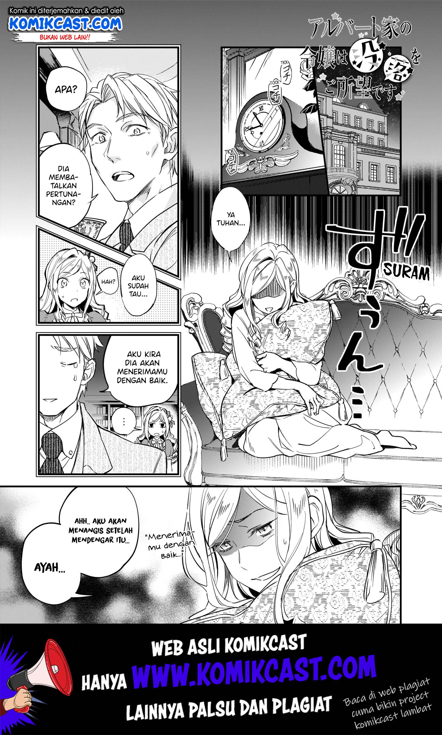 Albert Ke no Reijou wa Botsuraku wo go Shomou desu Chapter 06 Bahasa Indonesia
