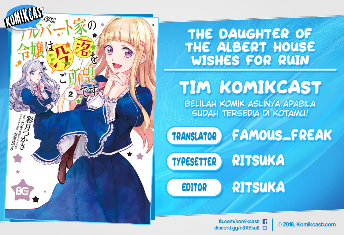 Albert Ke no Reijou wa Botsuraku wo go Shomou desu chapter 9